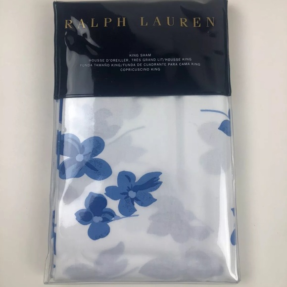 NEW RALPH LAUREN GEORGICA COLLECTION FLORAL (1) KING SHAM - Picture 1 of 2